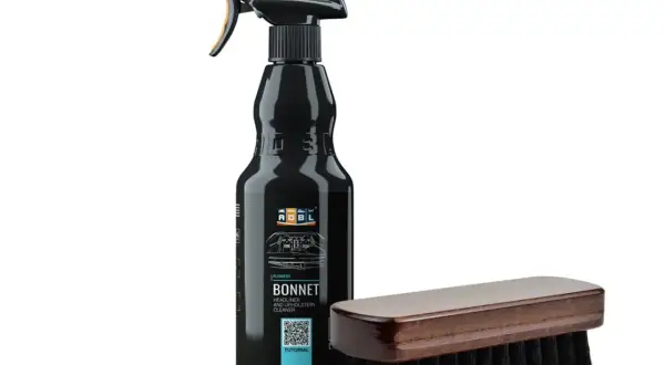 Zestaw ADBL Bonnet: jak używać do czyszczenia podsufitki i tapicerki. Spray i szczotka do detalu.