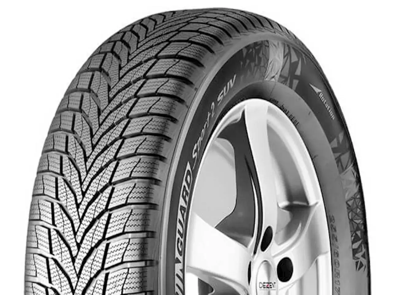Opona zimowa Nexen Winguard Sport 2 SUV z agresywnym bieżnikiem, gotowa na śnieg i lód.